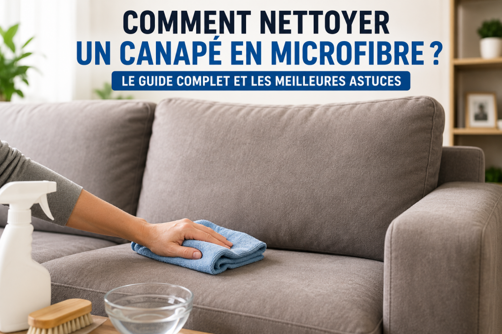 Comment nettoyer un canapé en microfibre ?